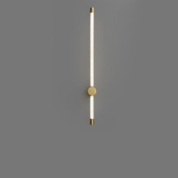 Applique in ottone, moderna, a strisce acriliche