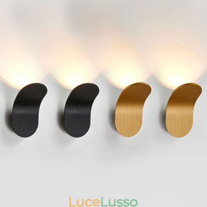 Lampada da parete minimalista in alluminio