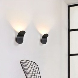 Lampada da parete minimalista in alluminio