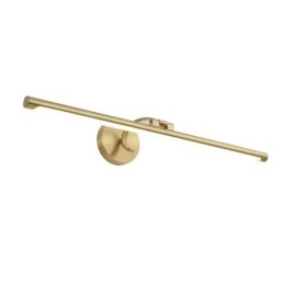 Lampada da parete in acrilico e ottone con specchio frontale nordico
