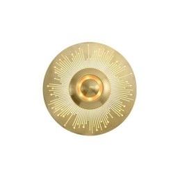 Lampada da parete in ottone nordico con forma rotonda cava
