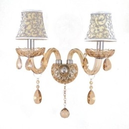 Elegante applique in cristallo in stile europeo, applique da parete per corridoio