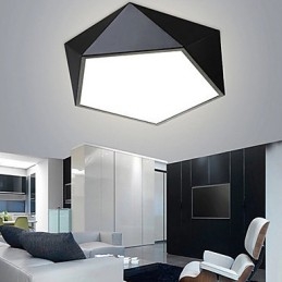 Luci da soffitto moderne da notte montate, colore bianco caldo + bianco