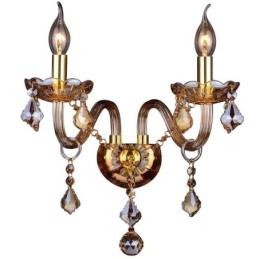 Applique in cristallo europeo elegante a due luci per scale