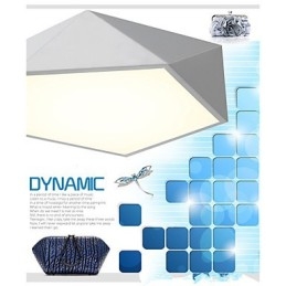 Luci da soffitto moderne da notte montate, colore bianco caldo + bianco