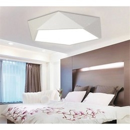 Luci da soffitto moderne da notte montate, colore bianco caldo + bianco