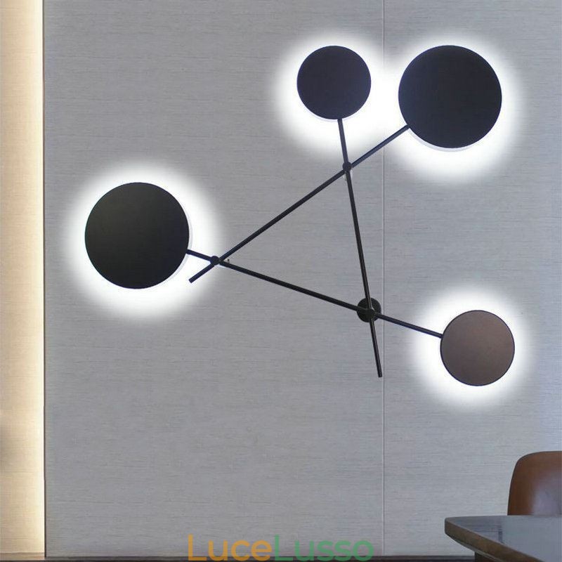 Applique moderna a forma geometrica in ferro