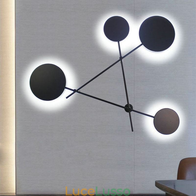 Applique moderna a forma geometrica in ferro
