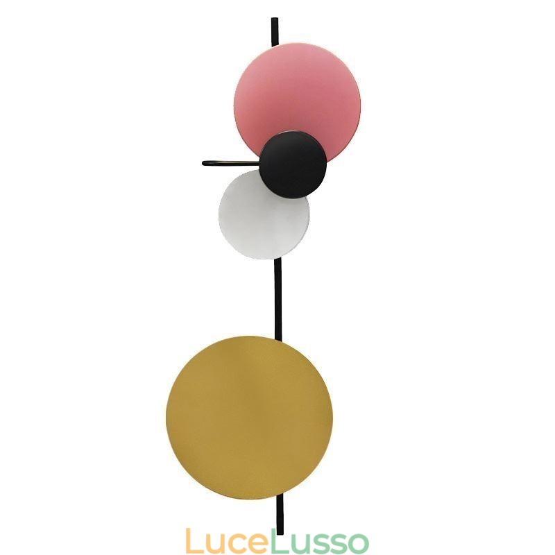 Moderna lampada da parete circolare lampada da parete colorata illuminazione per la casa illuminazione da comodino