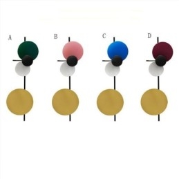 Moderna lampada da parete circolare lampada da parete colorata illuminazione per la casa illuminazione da comodino