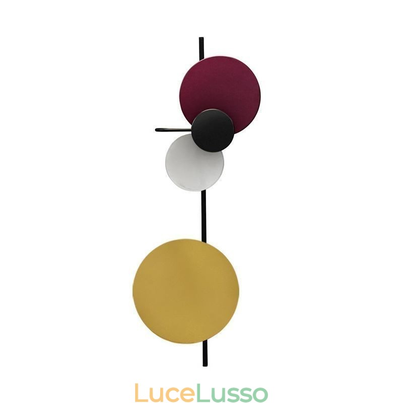 Moderna lampada da parete circolare lampada da parete colorata illuminazione per la casa illuminazione da comodino
