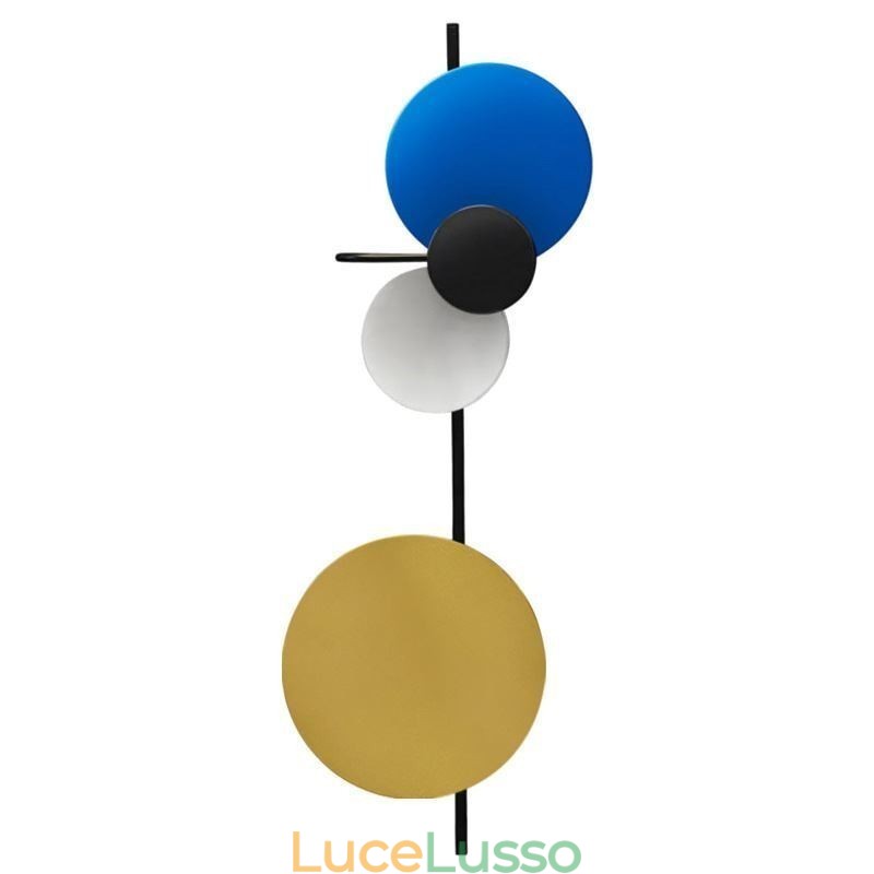 Moderna lampada da parete circolare lampada da parete colorata illuminazione per la casa illuminazione da comodino
