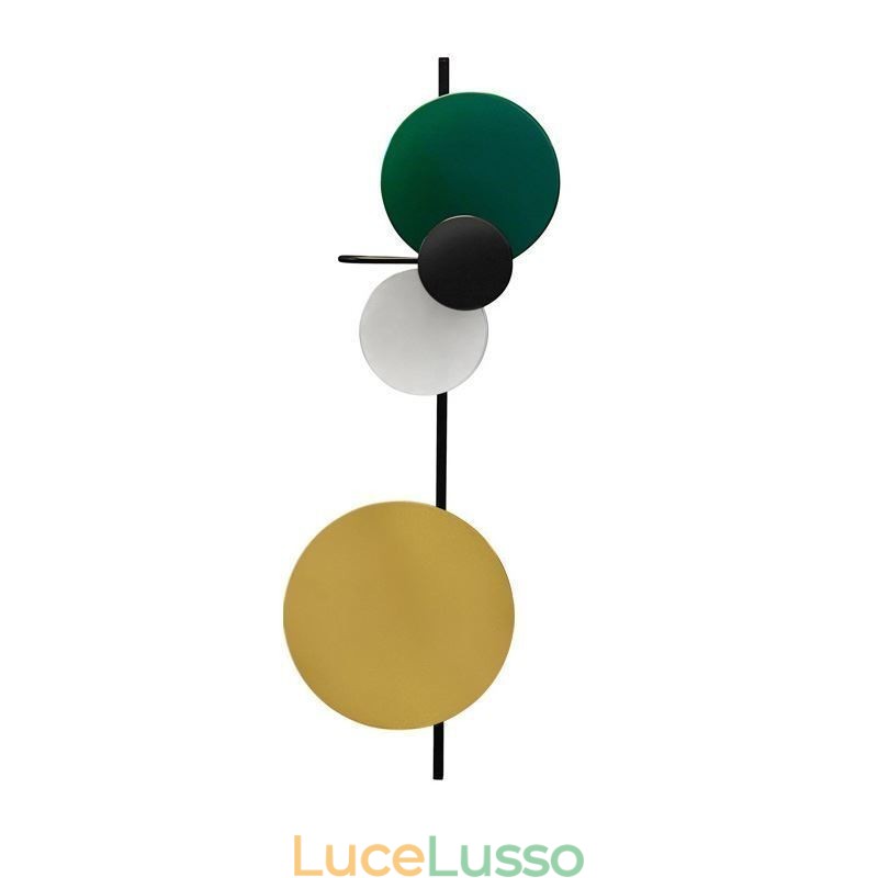 Moderna lampada da parete circolare lampada da parete colorata illuminazione per la casa illuminazione da comodino