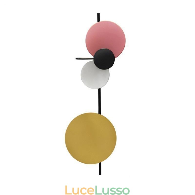 Moderna lampada da parete circolare lampada da parete colorata illuminazione per la casa illuminazione da comodino