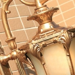 Lampada da parete intagliata impermeabile retrò europea per esterni Cortile Corridoio