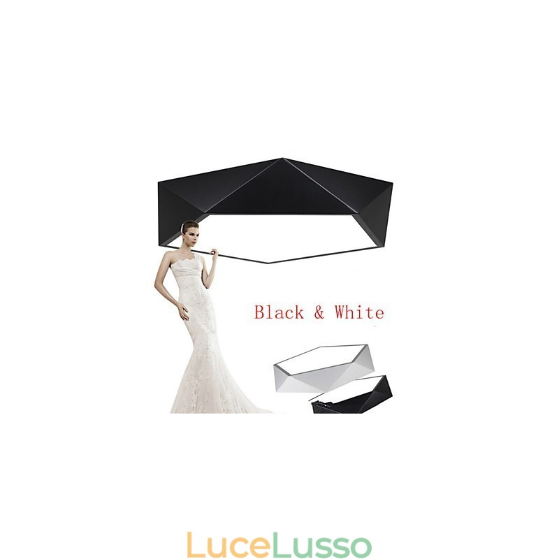 Luci da soffitto moderne da notte montate, colore bianco caldo + bianco