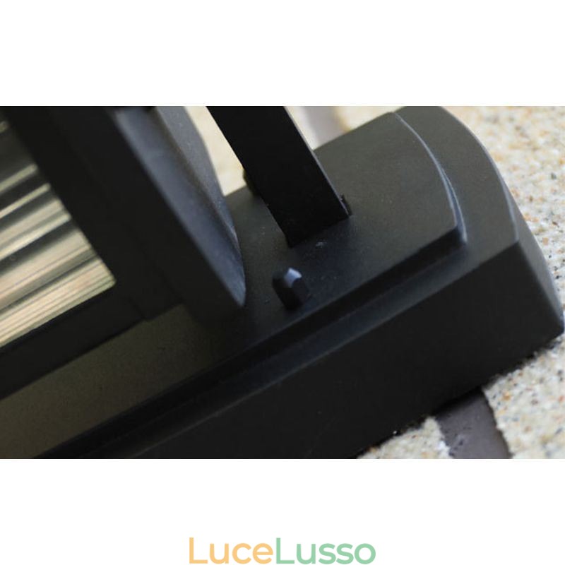 Moderna semplice luce esterna impermeabile colonna quadrata applique da parete cortile corridoio