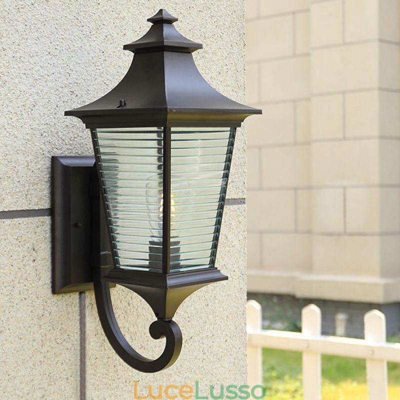Moderna luce esterna impermeabile Gazebo Applique Cortile Corridoio Giardino Balcone