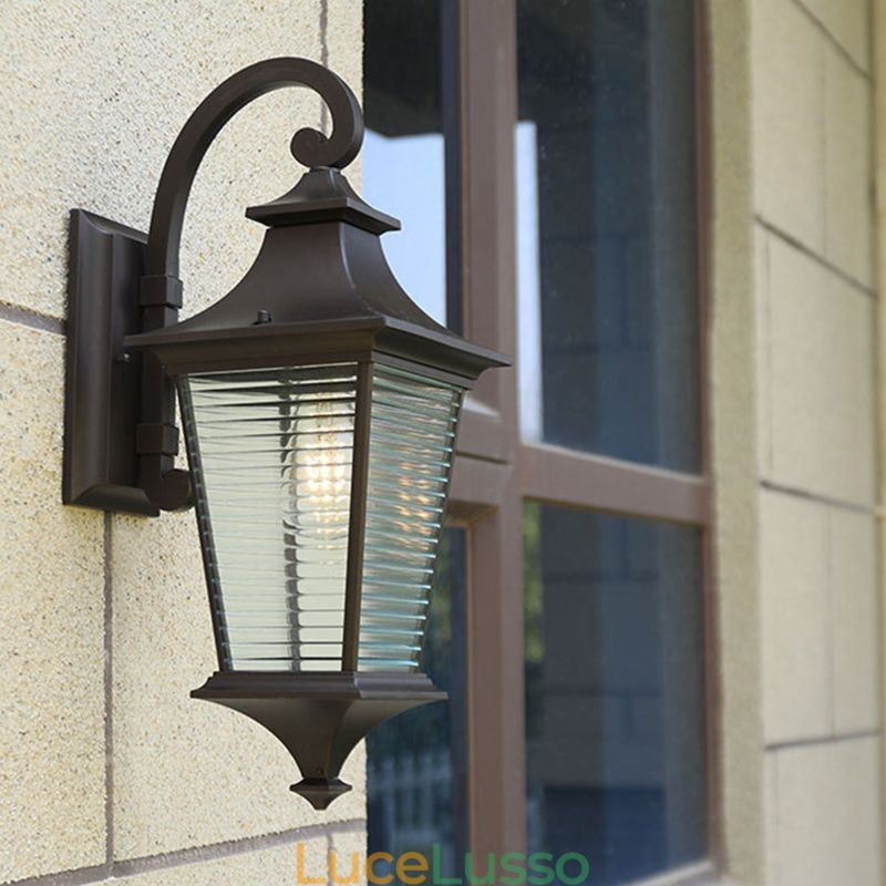 Moderna luce esterna impermeabile Gazebo Applique Cortile Corridoio Giardino Balcone