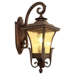 Lampada da parete in vetro impermeabile a testa singola cinese per esterni, corridoio del cortile