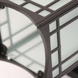 Lampada da parete a forma di padiglione impermeabile in stile cinese per esterni, da giardino, balcone
