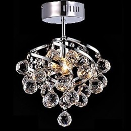 Moderno Contemporaneo Tradizionale Classico Country Cristallo Cromato Lampadario di Cristallo Luce Pendente