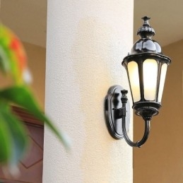 Moderna semplice luce esterna impermeabile prugna fiore parete luce cortile corridoio giardino