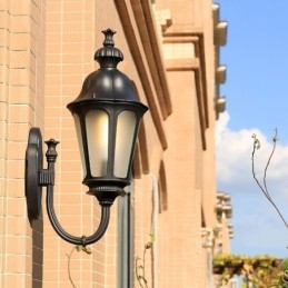 Moderna semplice luce esterna impermeabile prugna fiore parete luce cortile corridoio giardino
