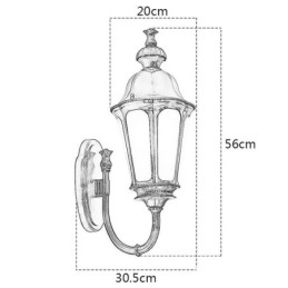 Moderna semplice luce esterna impermeabile prugna fiore parete luce cortile corridoio giardino