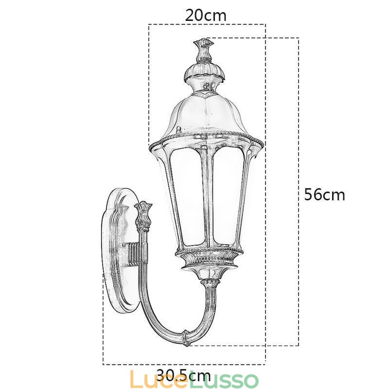 Moderna semplice luce esterna impermeabile prugna fiore parete luce cortile corridoio giardino