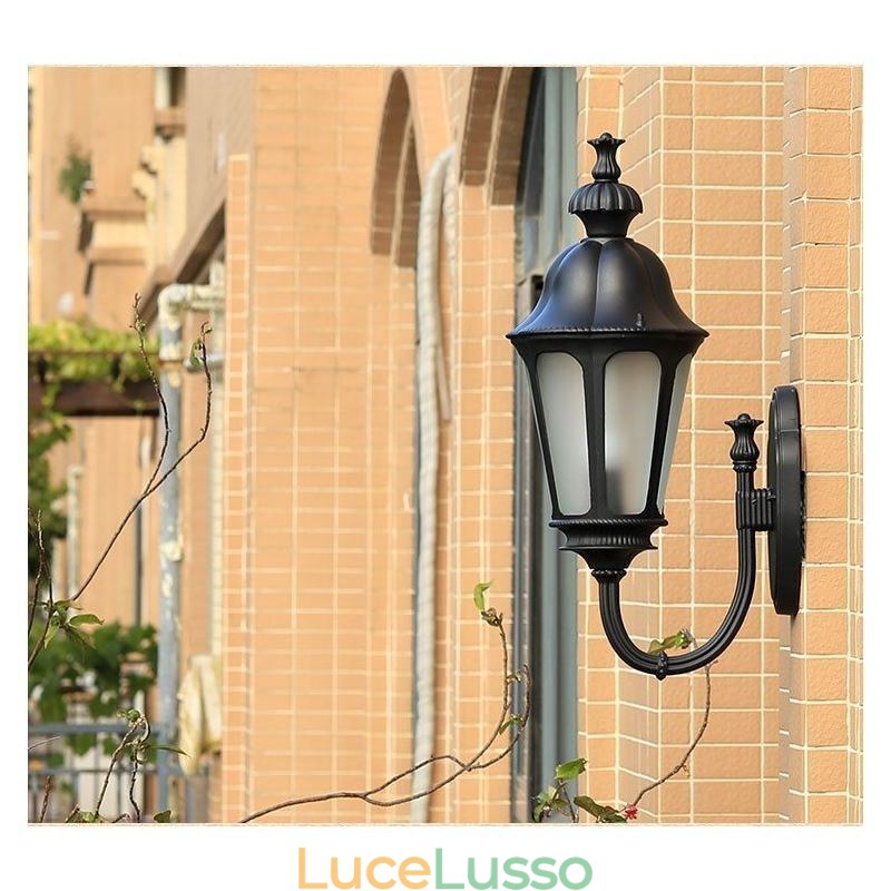 Moderna semplice luce esterna impermeabile prugna fiore parete luce cortile corridoio giardino