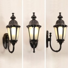 Moderna semplice luce esterna impermeabile prugna fiore parete luce cortile corridoio giardino