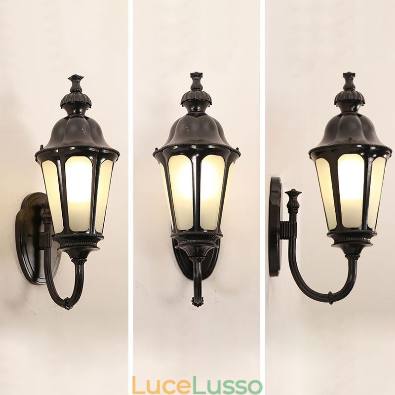 Moderna semplice luce esterna impermeabile prugna fiore parete luce cortile corridoio giardino
