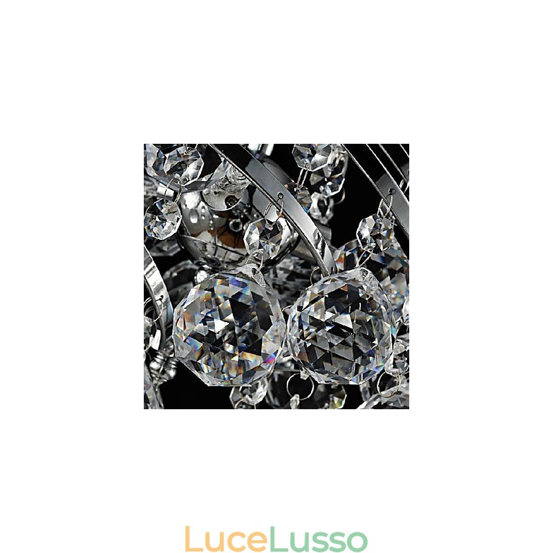 Moderno Contemporaneo Tradizionale Classico Country Cristallo Cromato Lampadario di Cristallo Luce Pendente