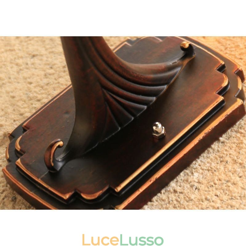 Applique da parete per esterni retrò europea impermeabile intagliata, luce da parete per giardino, balcone, cortile