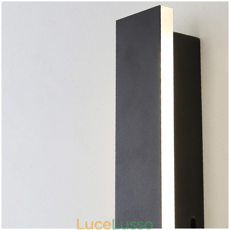Applique da parete moderna e contemporanea lunga per esterni, applique da parete IP 44 per veranda, patio, giardino