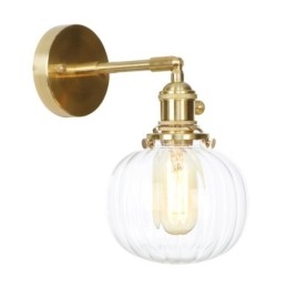 Applique moderna Bean con paralume in vetro sferico