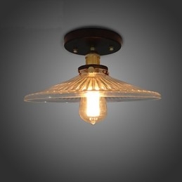 Lampada da tavolo industriale retrò da campagna americana, lampada da soffitto 110V, spirale, vetro trasparente, decorazione per la casa, illuminazione