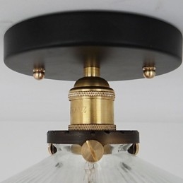 Lampada da tavolo industriale retrò da campagna americana, lampada da soffitto 110V, spirale, vetro trasparente, decorazione per la casa, illuminazione