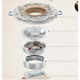 Faretti Mini Stile Tradizionale Classico Resina