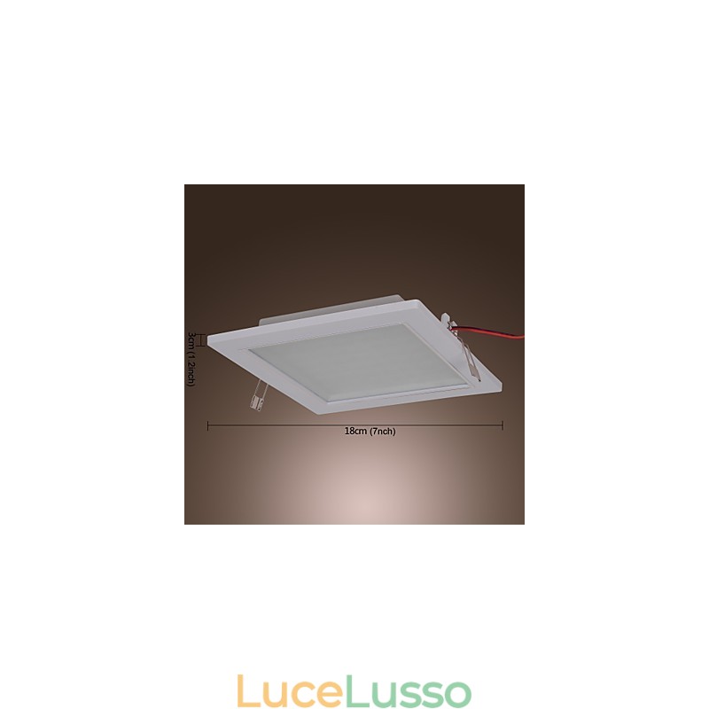 Moderne luci da incasso a forma quadrata