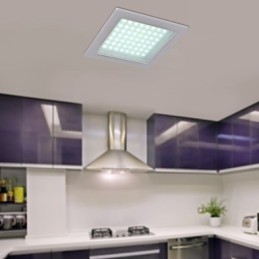 Moderne luci da incasso a forma quadrata