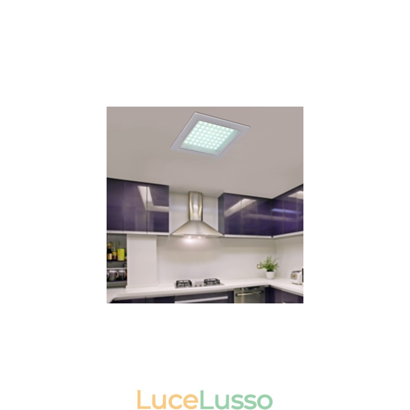 Moderne luci da incasso a forma quadrata