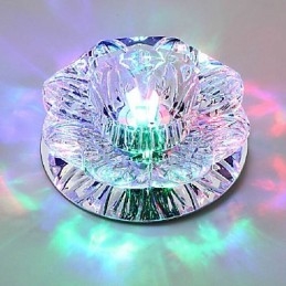Lampada da soffitto in cristallo Faretto SMD 3W Lampada creativa Tubo luminoso Luce colorata Cupola luminosa