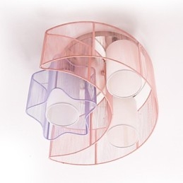 Disegno Linea Romantica Stelle La Luna Assorbe Lampada a Cupola