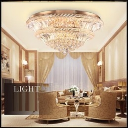 Moderna luce da soffitto in cristallo di lusso 9Moderna luce a cupola di assorbimento Diametro 80CM