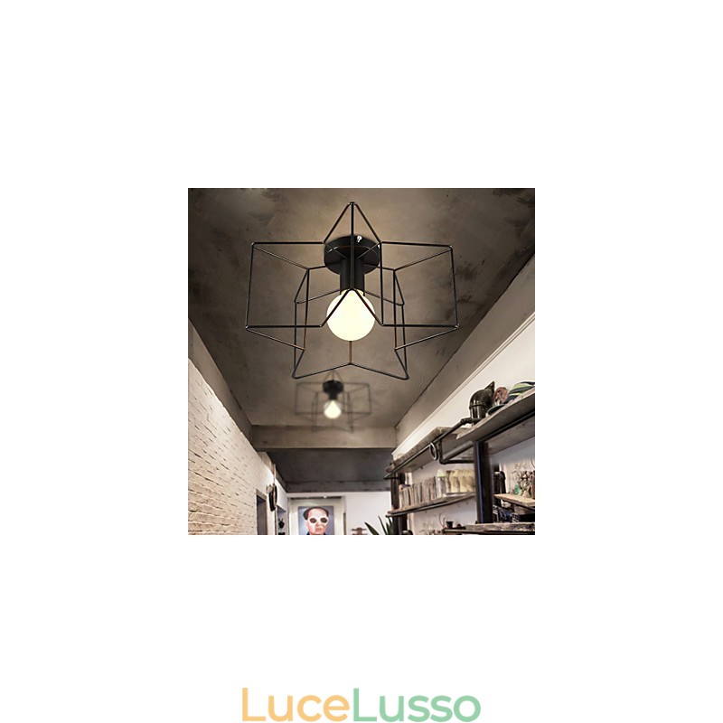 Luci da portico creative moderne a forma di pentagramma per assorbire la luce della cupola