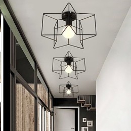 Luci da portico creative moderne a forma di pentagramma per assorbire la luce della cupola