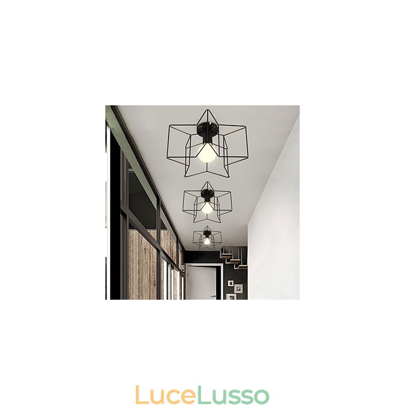 Luci da portico creative moderne a forma di pentagramma per assorbire la luce della cupola