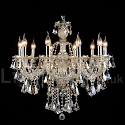 Lampada a sospensione color cristallo Cognac Cristallo Moderno Contemporaneo Tradizionale Classico Retro Lanterna Country